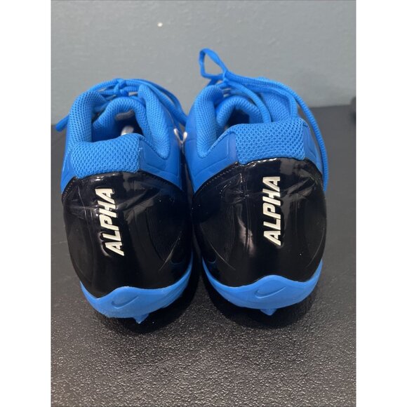 Nike Alpha Strike 3/4 TD Mens 14 Football Cleats 579370-014 Blue/Black Dual Pull - Picture 5 of 10